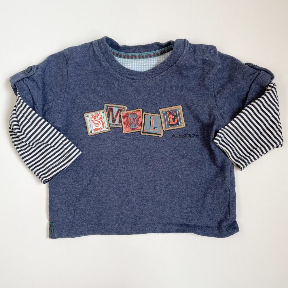 Marks & Spencer Appliqué Long Sleeved Tee